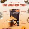imageRYZE SUPERFOODS Day  Night Bundle with Mushroom Coffee and RYZE Hot Cocoa USDA Organic Mushroom Coffee with 6 Adaptogenic Mushrooms ampamp MCT Oil Hot Cocoa Keto Sleep Aid with Melatonin 3020 Serving
