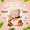 imageRYZE SUPERFOODS Mushroom Chai with 6 Organic Adaptogenic Mushrooms for Better Energy Focus Digestion Immunity with USA Grown Lions Mane Turkey Tail Shiitake Reishi  Gluten Free 20 Servings