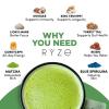 imageRYZE SUPERFOODS Mushroom Matcha USDA Organic with 6 Adaptogenic Mushrooms and CeremonialGrade Matcha for Energy Focus Digestion Immunity with Turkey Tail Shiitake Lions Mane 30 servings60 Servings