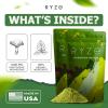 imageRYZE SUPERFOODS Mushroom Matcha USDA Organic with 6 Adaptogenic Mushrooms and CeremonialGrade Matcha for Energy Focus Digestion Immunity with Turkey Tail Shiitake Lions Mane 30 servings60 Servings