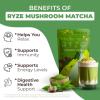 imageRYZE SUPERFOODS Mushroom Matcha USDA Organic with 6 Adaptogenic Mushrooms and CeremonialGrade Matcha for Energy Focus Digestion Immunity with Turkey Tail Shiitake Lions Mane 30 servings30 Servings