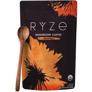 imageRYZE SUPERFOODS Mushroom Coffee Dark Roast 6 Adaptogenic Mushrooms ampamp Prebiotic Blend Instant Coffee Supports Energy Focus Digestion ampamp Immunity Lions Mane ampamp Turkey Tail 30 Servings