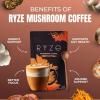 imageRYZE SUPERFOODS Dark Roast RYZE n Shine Bundle Instant Mushroom Coffee  Probiotic Coffee Creamer with 6 Adaptogenic Mushrooms PrebioticProbiotic Blends Energy Focus Digestion Immunity 30 sv each